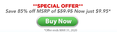 Special Offer: Save
50% off MSRP for $39.95. Now just $19.95! | BUY
NOW! | Offer ends Jan 1, 2012