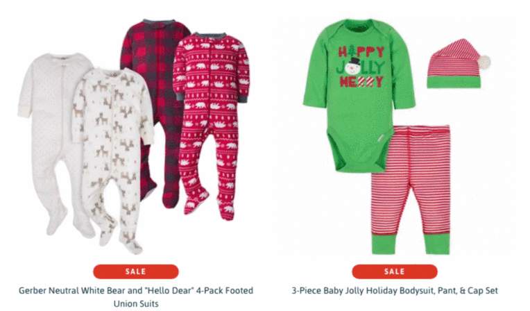 Gerber Childrenswear Holiday Doorbusters - Click to Shop Now