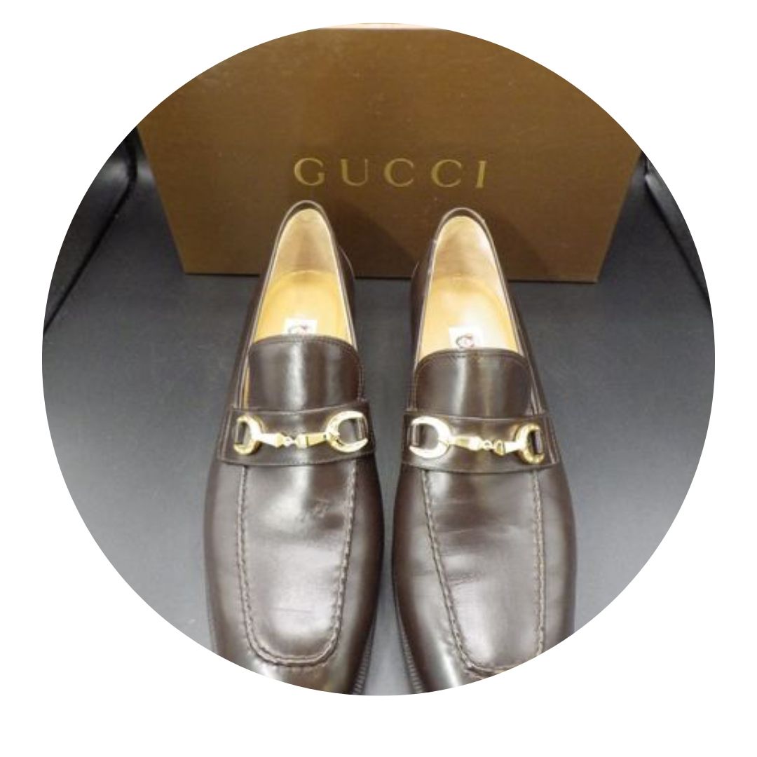 Gucci Brown Leather Dress Shoes 