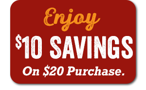 Enjoy $10 savings on $20 purchase