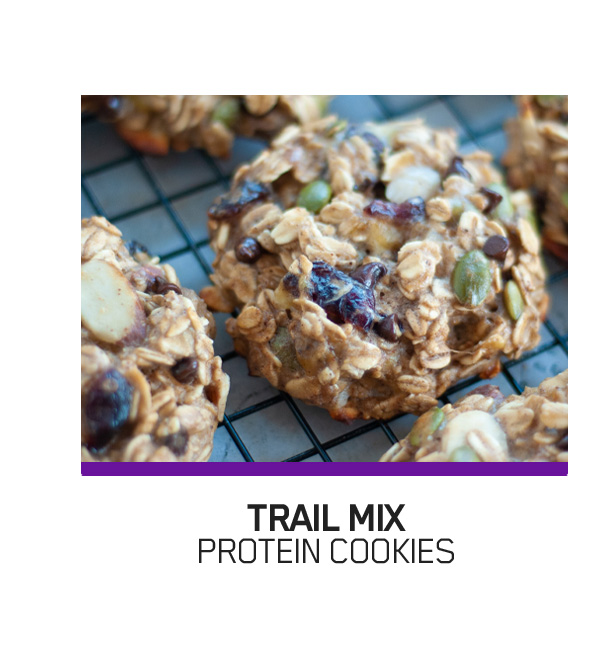 Trail Mix Protein Cookies