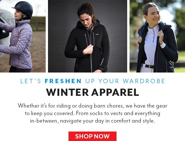 Winter Apparel to freshen up your wardrobe and keep you warm.