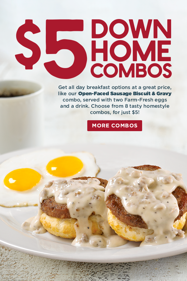 Try our $5 Down Home Combos