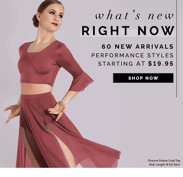 Whats new right now. 60 new arrivals.
Performance Styles starting at $19.95. Shop Now