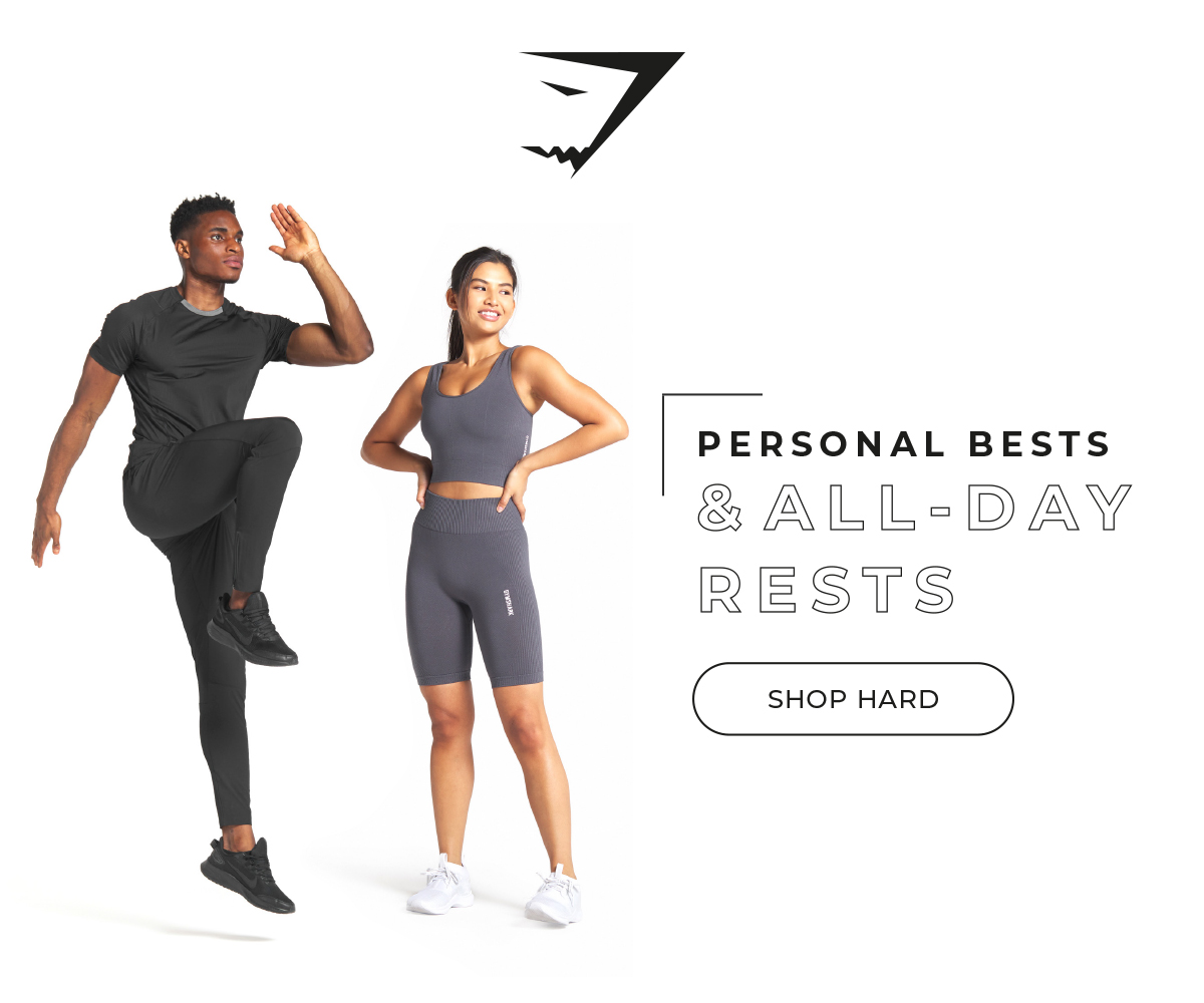 PERSONAL BESTS & ALL-DAY RESTS. SHOP HARD.