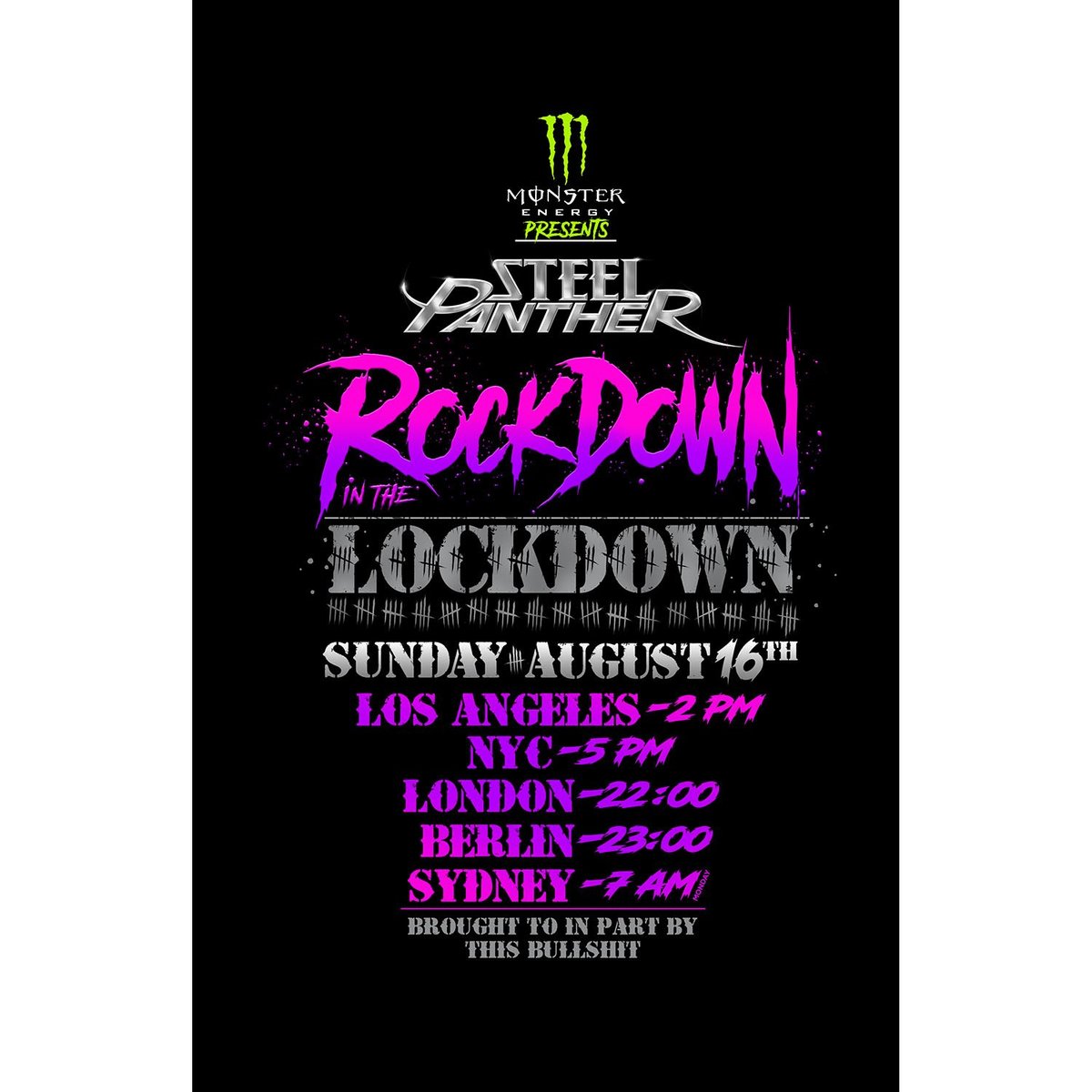 Steel Panther Rockdown In The Lockdown Live Stream