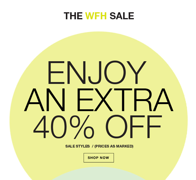 Extra 40% off sale styles, prices as marked