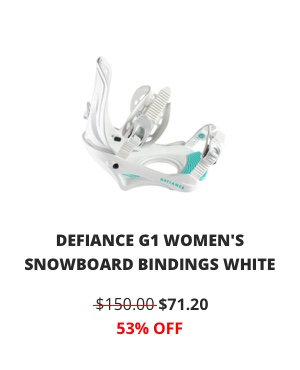 DEFIANCE G1 WOMEN''S SNOWBOARD BINDINGS WHITE