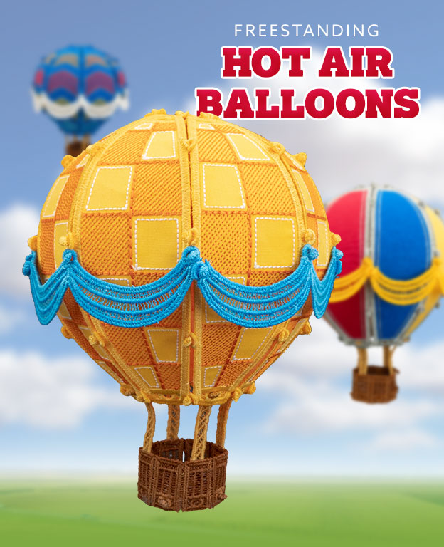 NEW: Freestanding Hot Air Balloons
