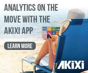 Akixi Mobile app adverts