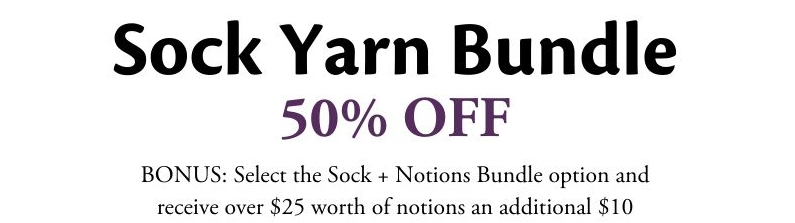 Sock Yarn Bundle. 50% off. 780 yards of self striping yarn!