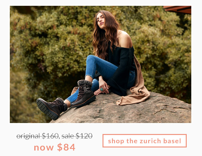 Original $160, Sale $120, now $84! Shop the Zurich Basel