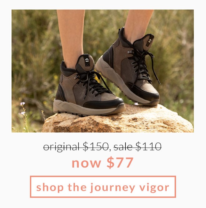 Original $150, Sale $110, now $77! Shop the Journey Vigor