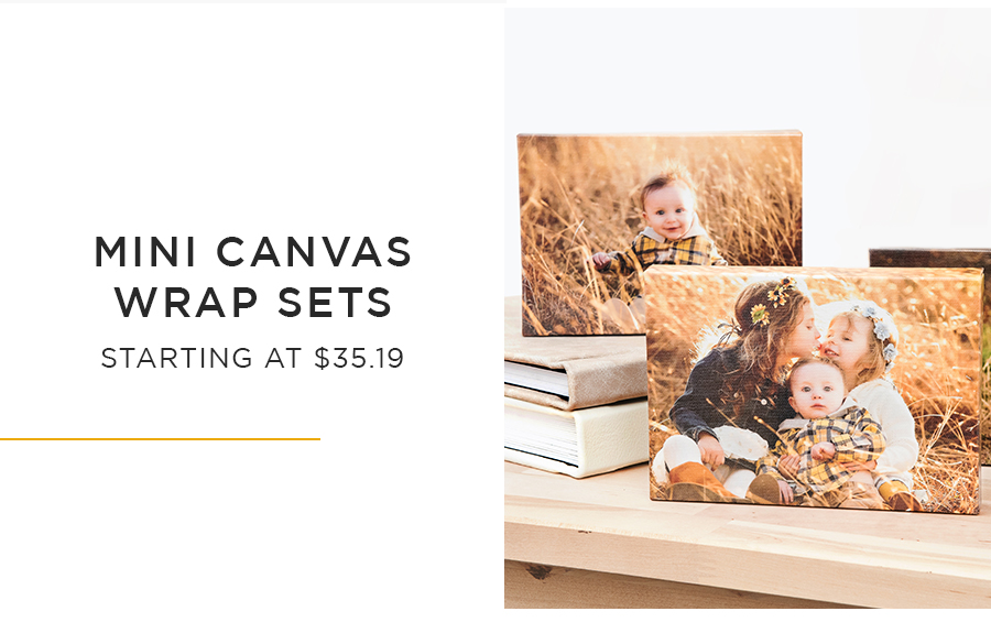 Mini Canvas Wrap Sets Starting at $35.19