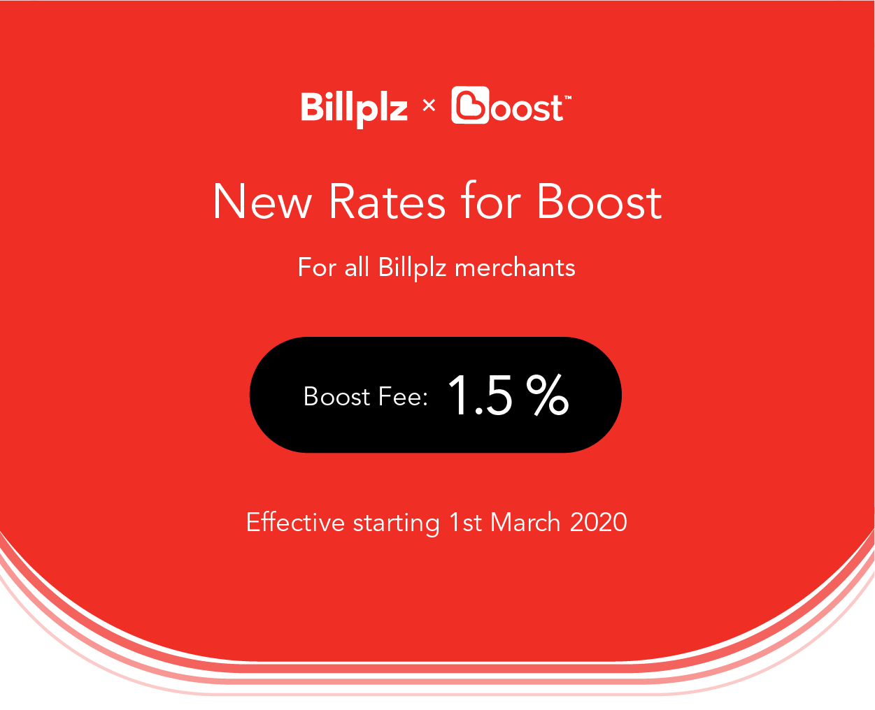 Boost new rates