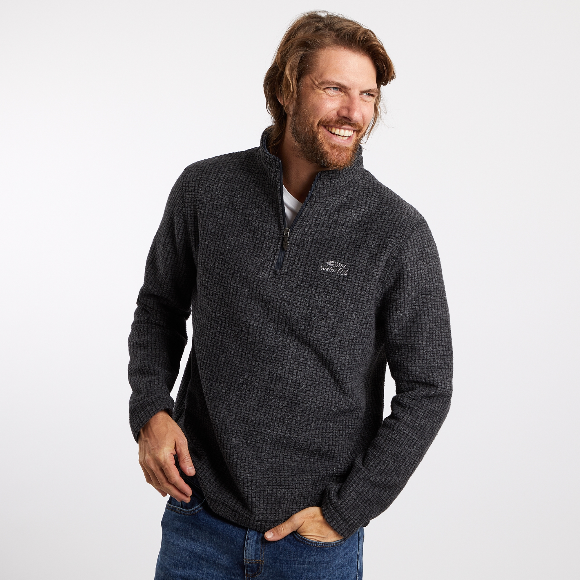 Newark 1/4 Zip Grid Fleece ...