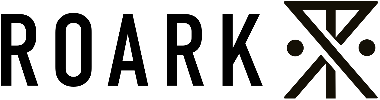 Text ''Roark'' with Roark Logo