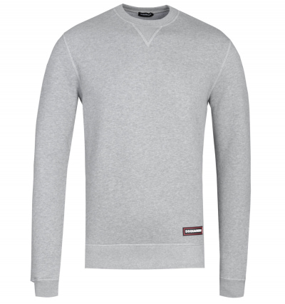 DSquared2 Crew Neck Grey Marl Sweatshirt
