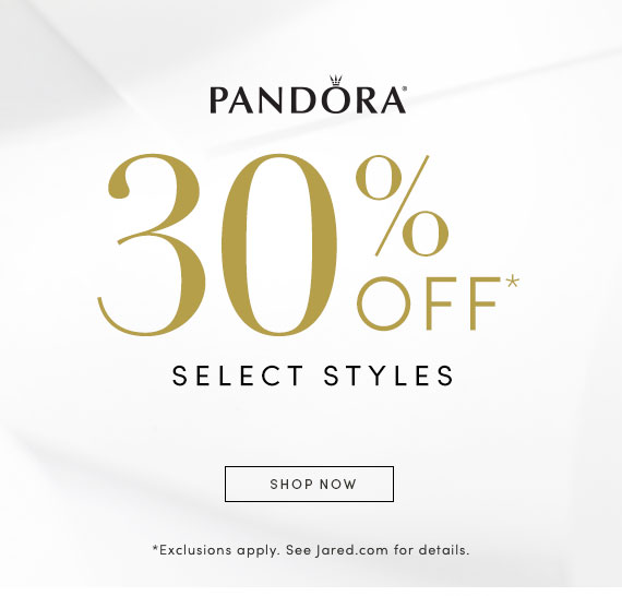 30% off Select Styles from PANDORA