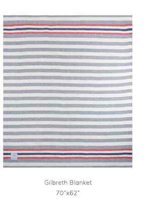 Gilbreth Blanket 60”x72”
