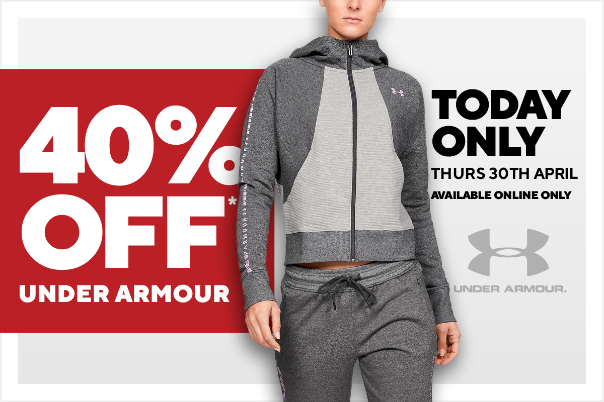 40% off under armour