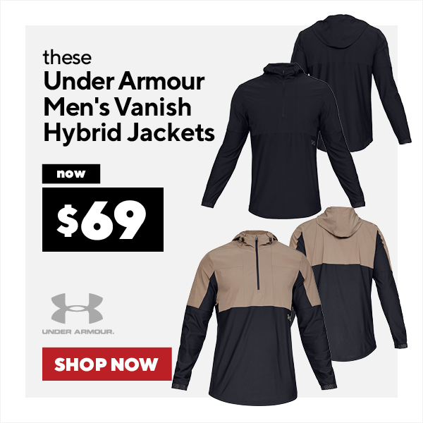 under armour men''s vanish hybrid jackets