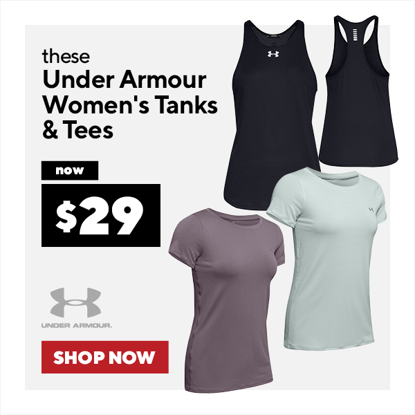 under armour women''s tanks and tees