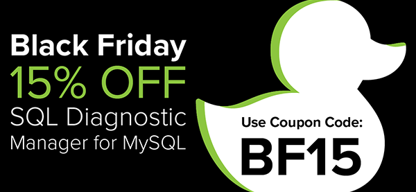 15% Off on SQL Diagnostic Manager for MySQL