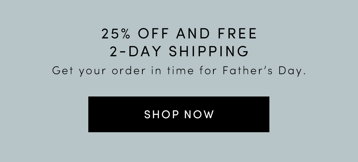 25% off and free express shipping