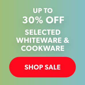 Up to 30% off selected whiteware & cookware