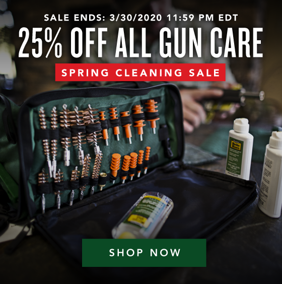 25% OFF All Gun Care - Spring Cleaning Sale
