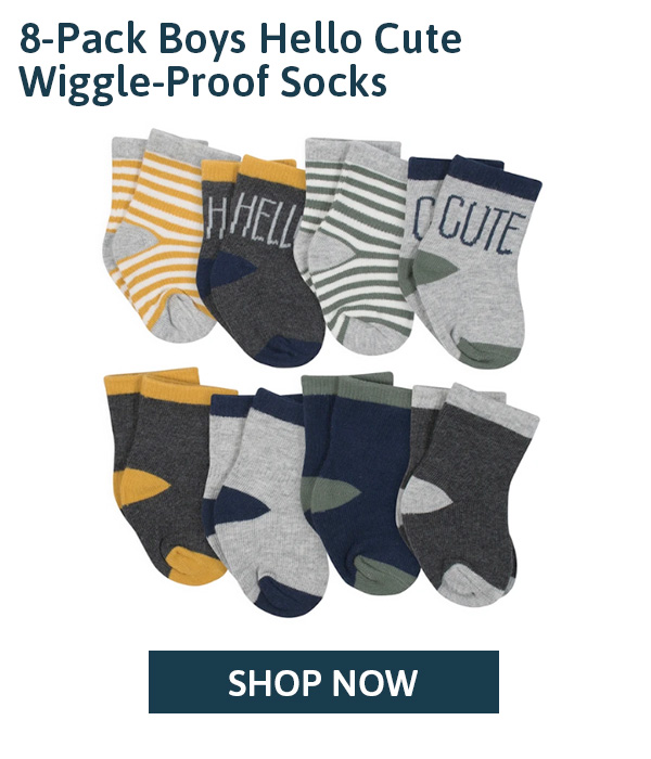 Boys Wiggle Proof Socks
