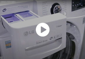 LG White Front Load Steam Washer