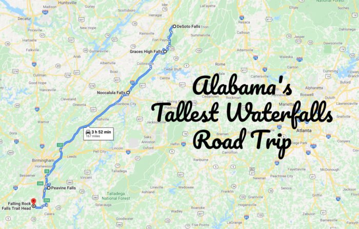 Spend The Day Exploring Alabama''s Tallest Falls On This Wonderful Waterfall Road Trip
