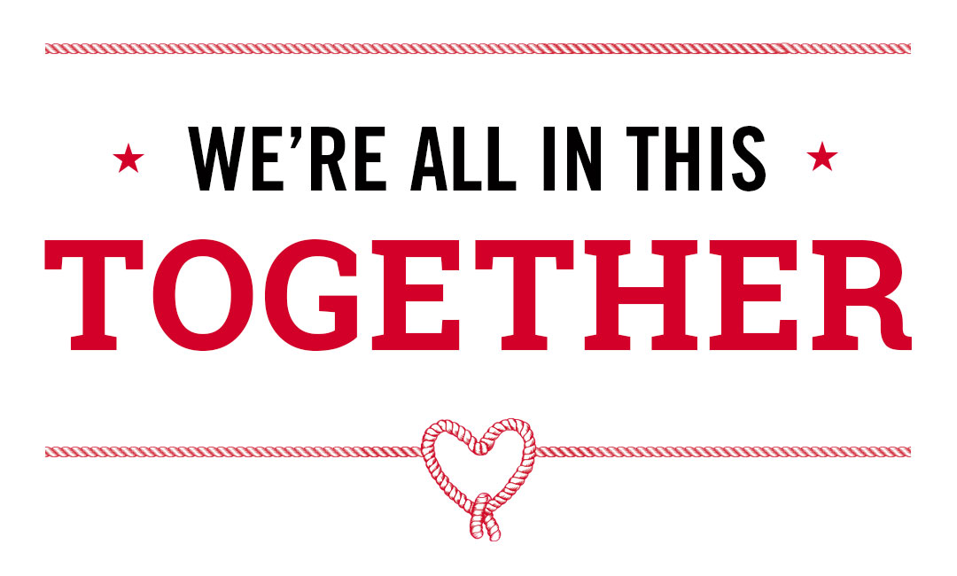 We''re all in this together (heart).