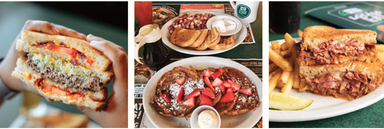 3 Images of Metro Diner Food from Instagram