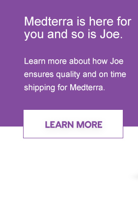Learn More about how Joe ensure quality and on time shipping for Medterra!