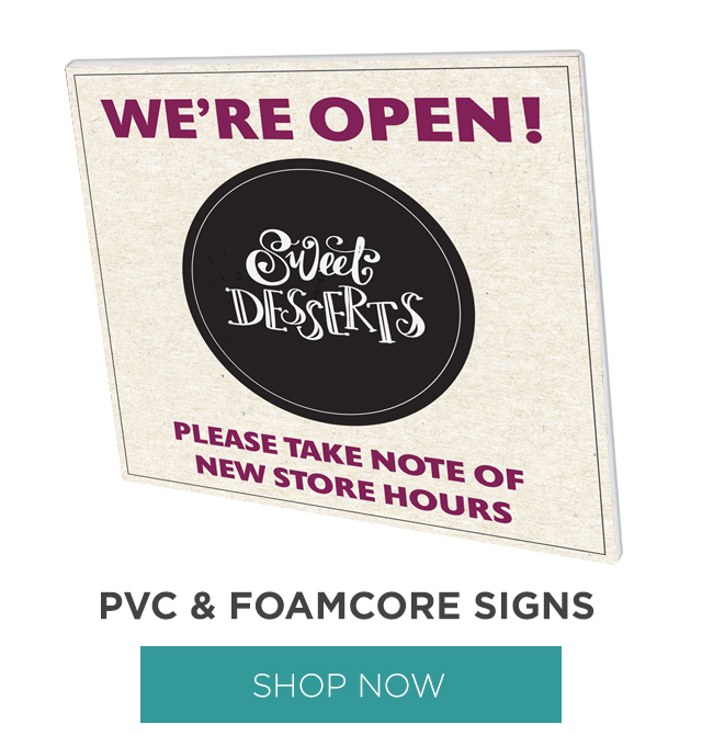 PVC & FOAMCORE SIGNS