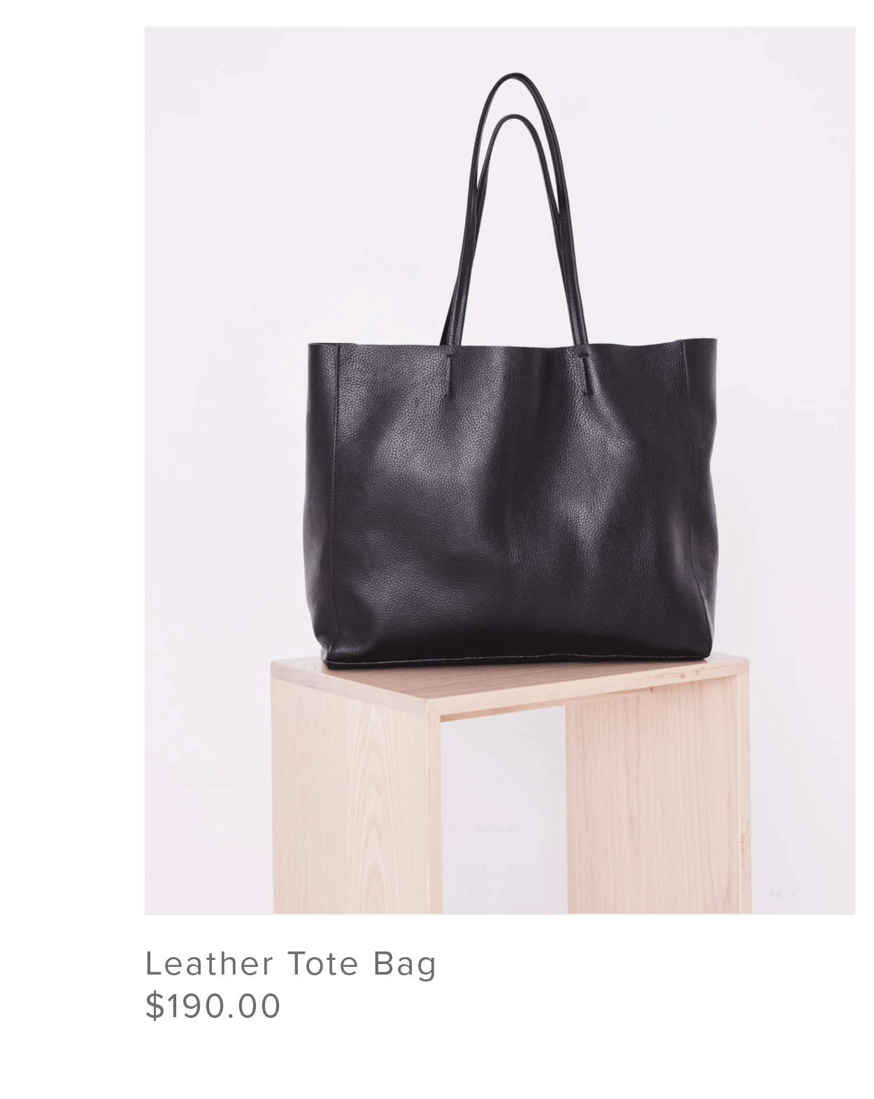 Leather Tote Bag | Assembly Label