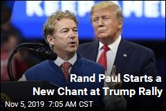 Rand Paul Starts a New Chant at Trump Rally
