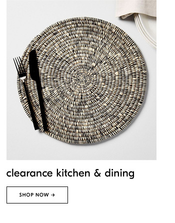 clearance kitchen & dining