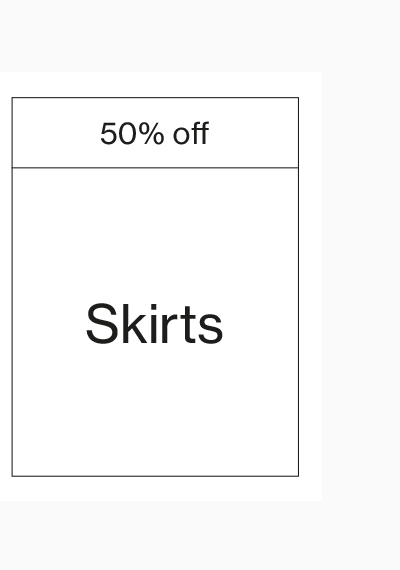 50% off Skirts