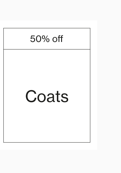 50% off jackets