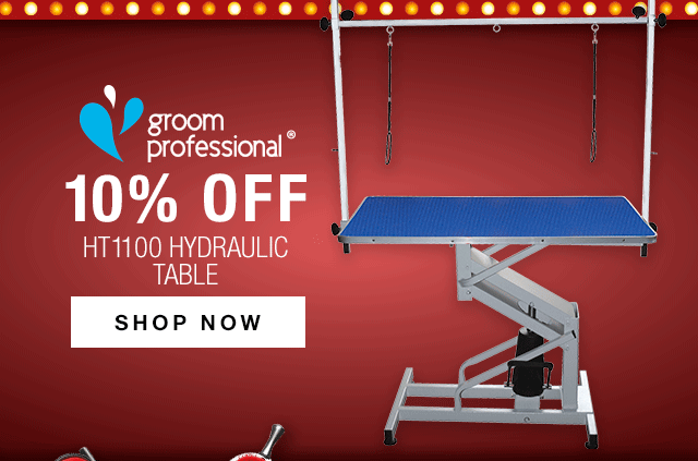 10% Off Groom Professional HT1100 Hydraulic Table