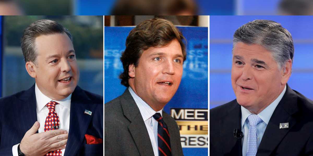 Fox News Channel stars Sean Hannity, Tucker Carlson and Howard Kurtz were accused of sexual harassment by a frequent on-air guest in a lawsuit filed Monday that the network called frivolous and untrue.