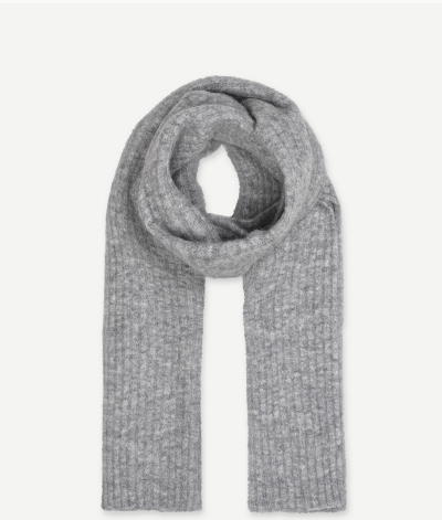 Nori scarf slim 7355 in Grey mel