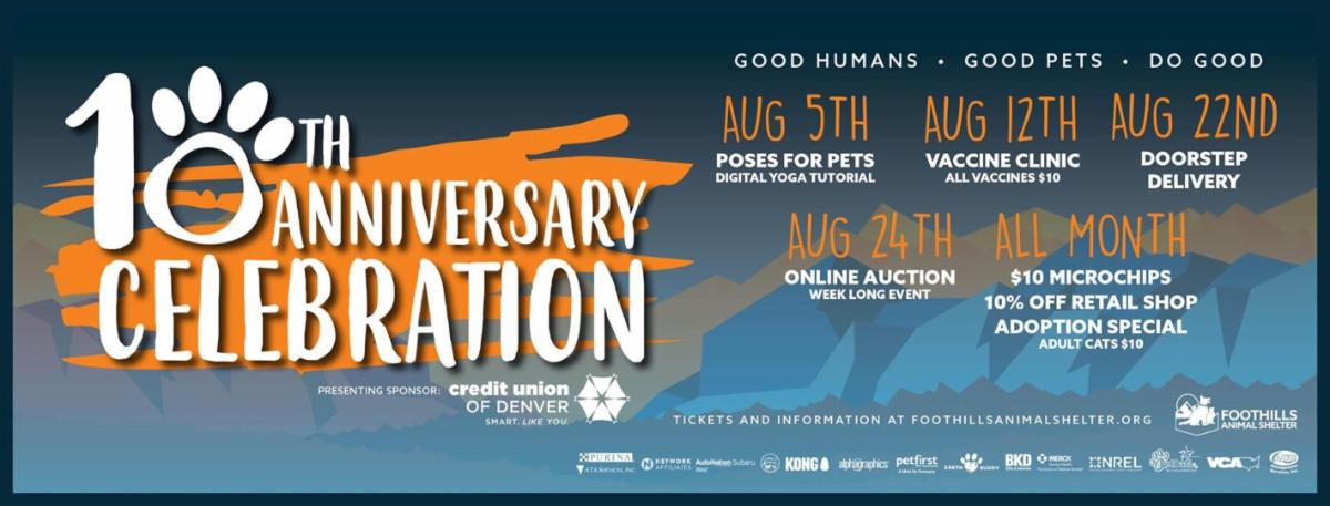 Foothills Animal Shelter 10th Anniversary