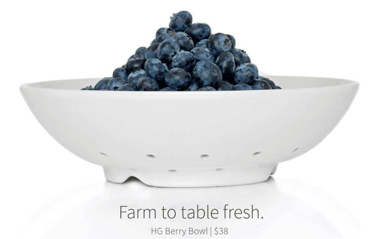 Farm to table fresh. HG Berry Bowl, $38