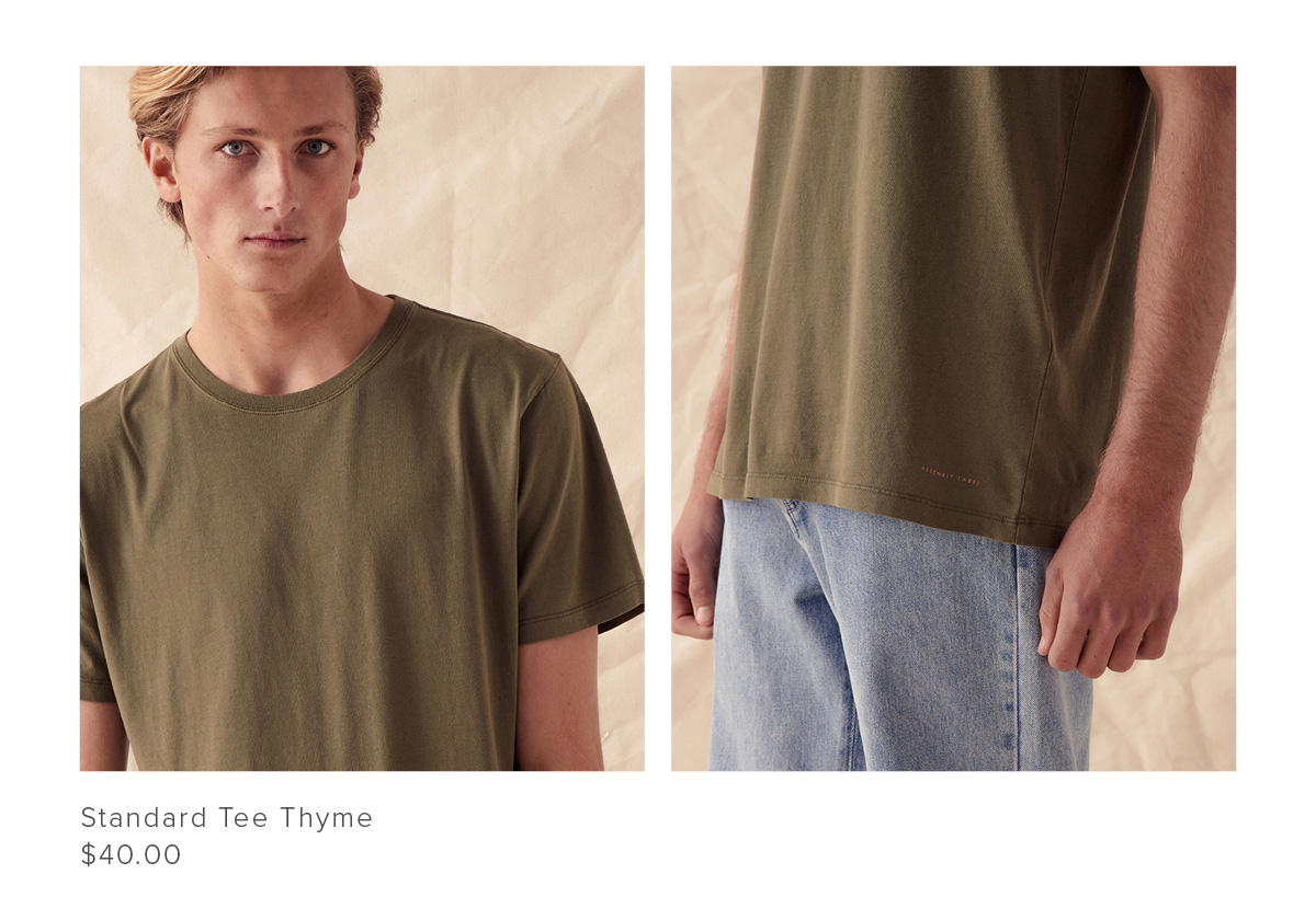 Standard Tee Thyme | Assembly Label