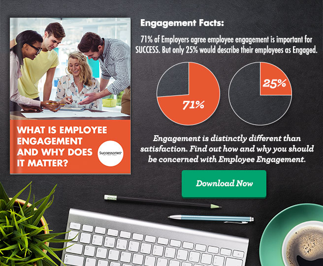 What is Employee Engagement and why does it matter? 71% of Employers agree employee engagement is important for SUCCESS. But only 25% would describe their employees as Engaged. Engagement is distinctly different than satisfaction. Find out how and why you should be concerned with Employee Engagement.